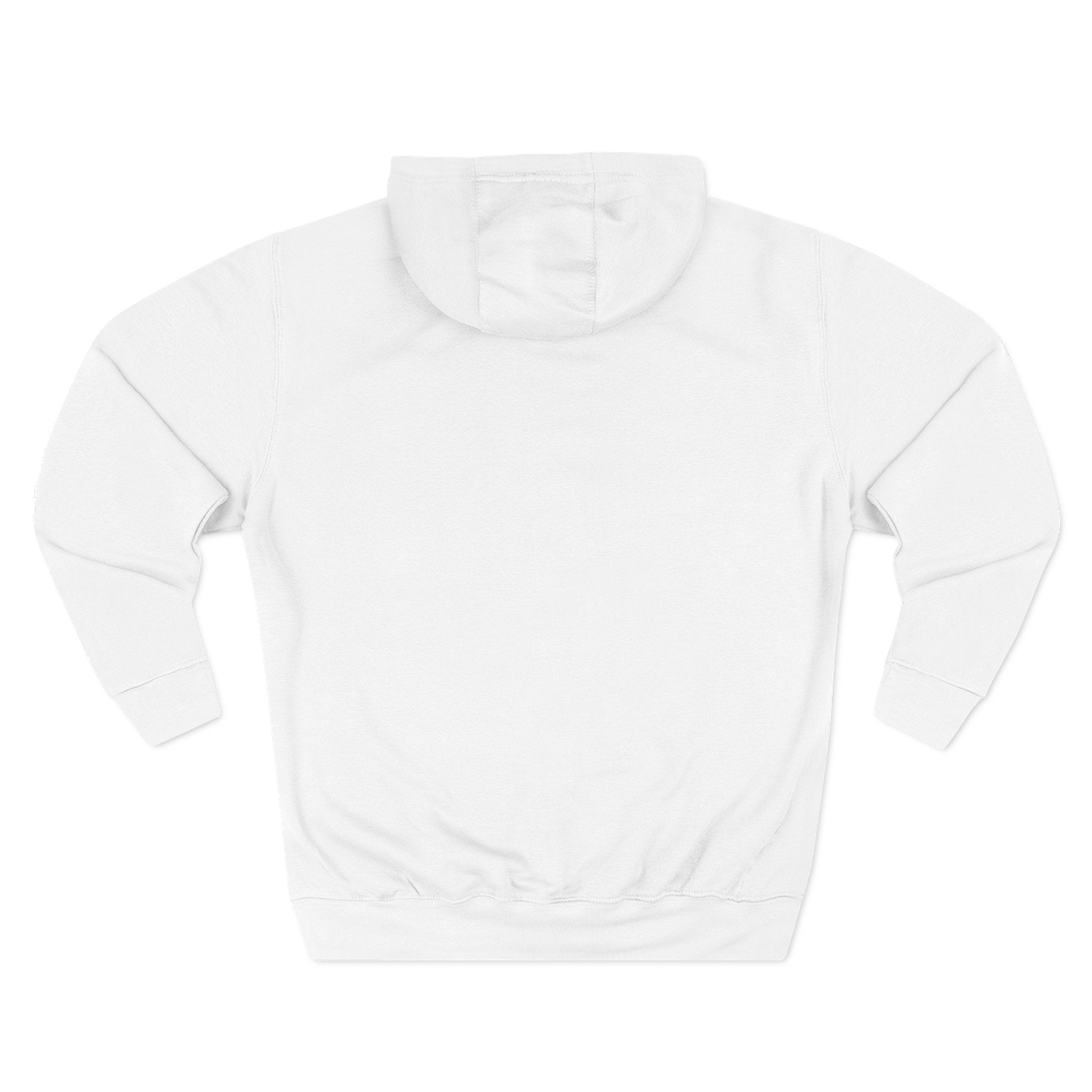 Minimal Three-Panel Fleece Hoodie — Clean Small Chest Logo